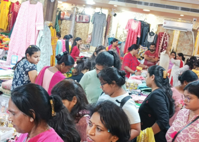 Fashion models walking the ramp at Radiance Exhibition fashion show